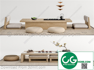 Tea Room 91 3D Model